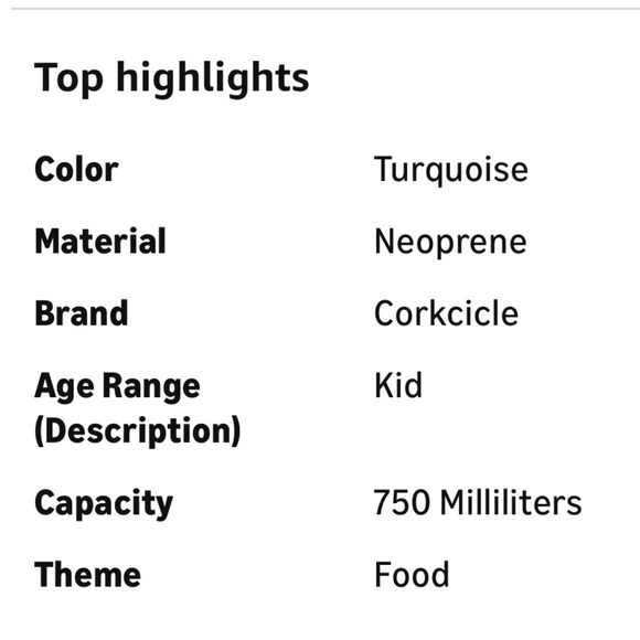 🥶Corkcicle Neoprene Baldwin Box Turquoise Lunchbox - Picture 12 of 14
